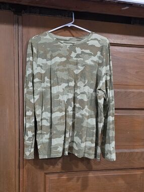 Sonoma Olive & Tan Camo Long Sleeve Tee